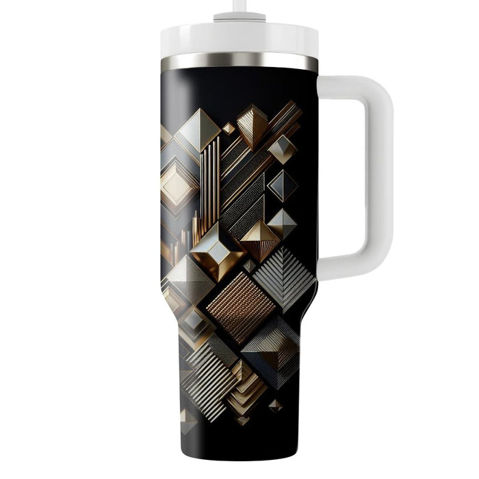 Geometric Glitz  Personalized Tumblers