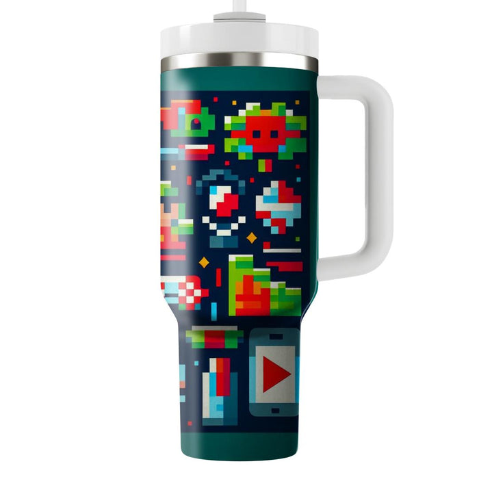 Retro Pixel Adventure  Insulated Tumblers