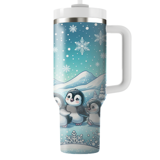 Playful Penguin Parade  Tumblers For Gifts