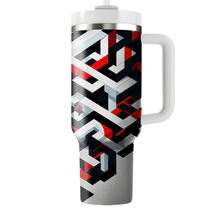 Geometric Tangle Design  Insulated Tumblers