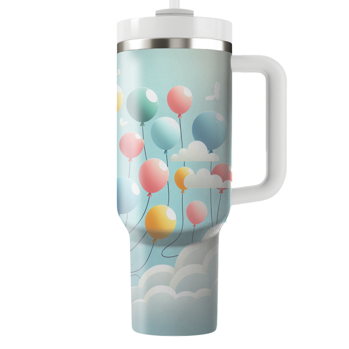 Whimsical Balloon Adventure Tumblers With Lids