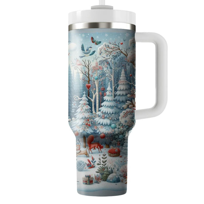 Whimsical Winter Forest  Custom Tumblers