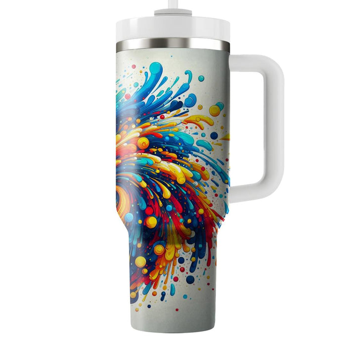 Abstract Splash  Insulated Tumblers