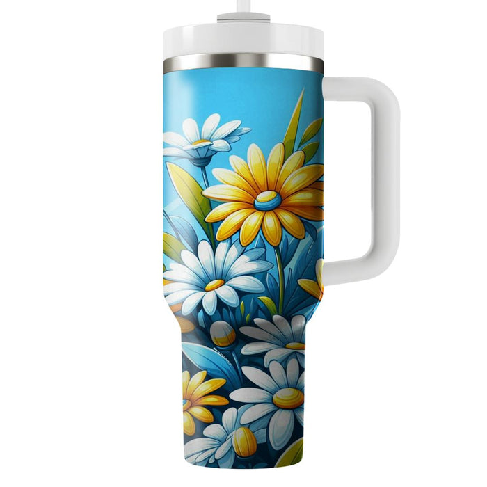 Sunshine Daisies  Personalized Tumblers