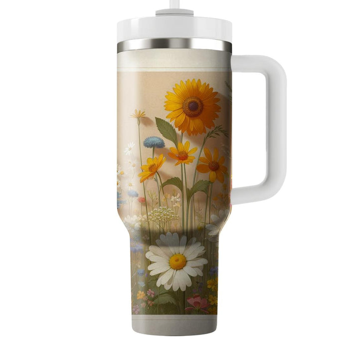 Wildflower Symphony  Unique Tumblers