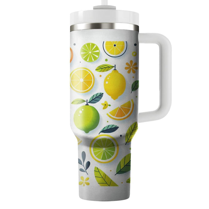 Sunny Day Citrus  Tumblers With Lids