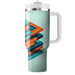 Bold Geometric Layering  Custom Tumblers