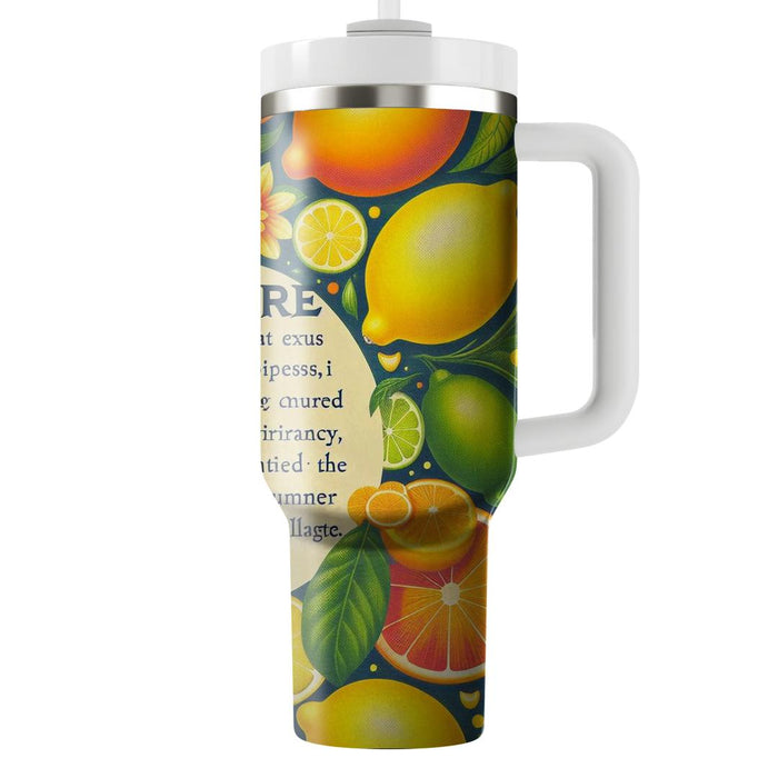 Sunshine Citrus Delight  Tumbler Cups