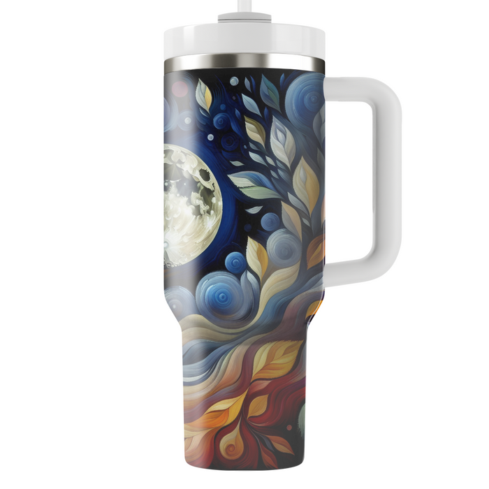 Whimsical Harvest Moon - Fall Equinox Celebration  Custom Tumblers