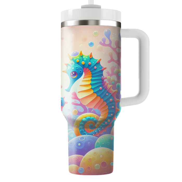 Whimsical Sea Horse Dance  Personalized Tumblers