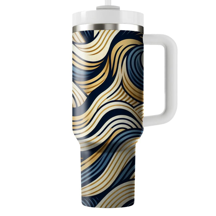 Timeless Chevron Wave  Custom Tumblers