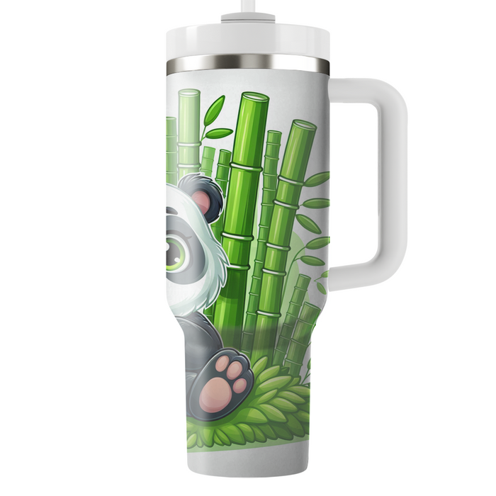 Whimsical Panda Forest  Tumblers With Lids