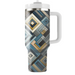 Stylish Geometric Layering Custom Tumblers