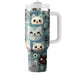 Whimsical Cat Faces  Travel Tumblers