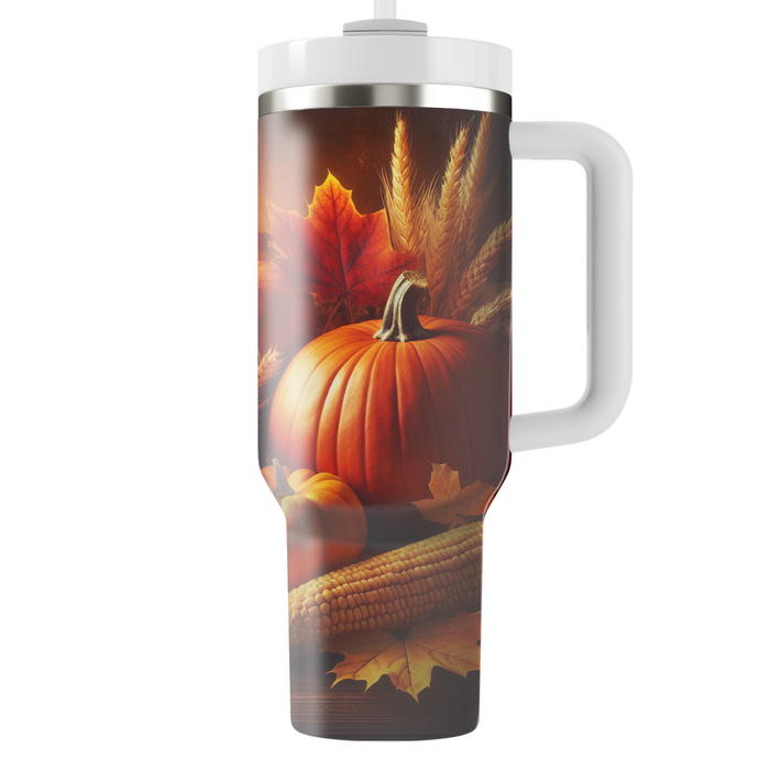 Autumn Harvest Charm  Tumbler Cups