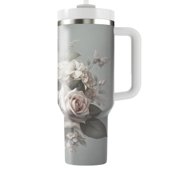 Timeless Floral Essence  Travel Tumblers