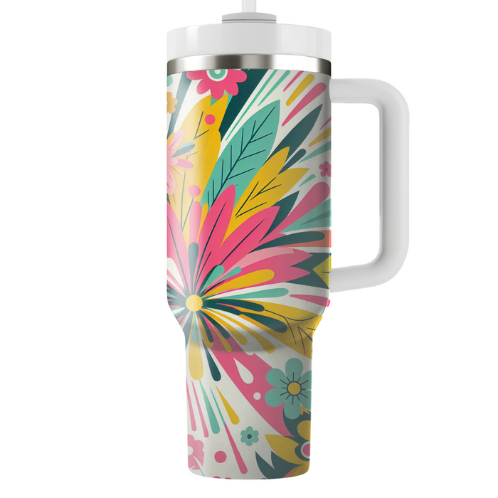 Floral Burst Pattern  Unique Tumblers