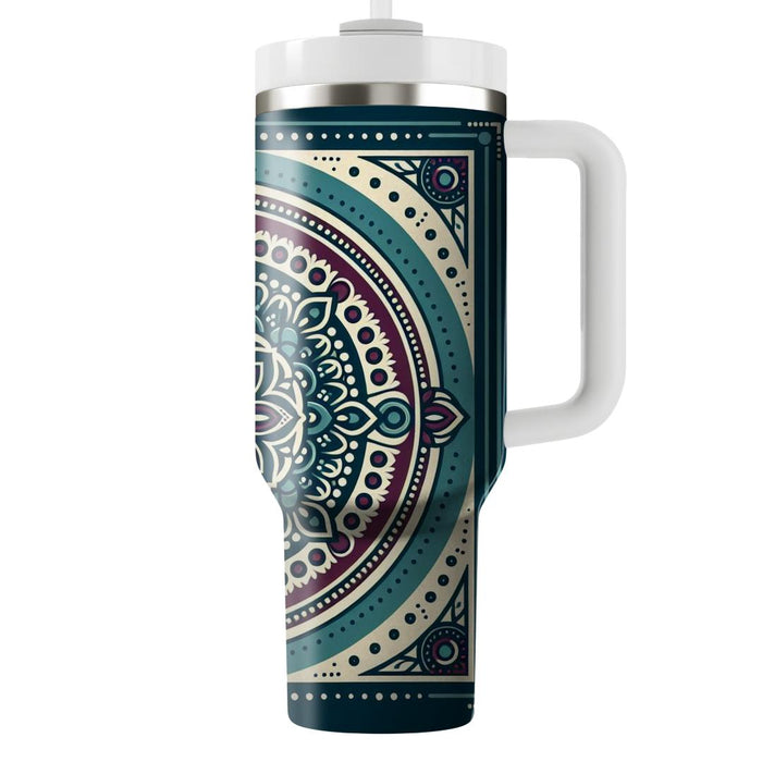 Zenith Retro Mandala  Custom Tumblers