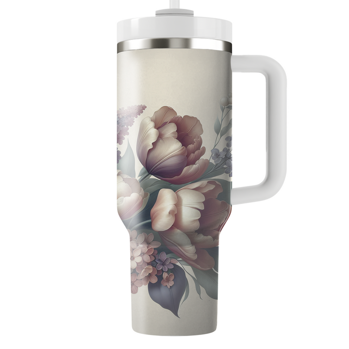 Artisan Floral Harmony  Travel Tumblers