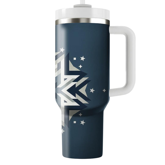 Scandinavian Starry Night  Travel Tumblers