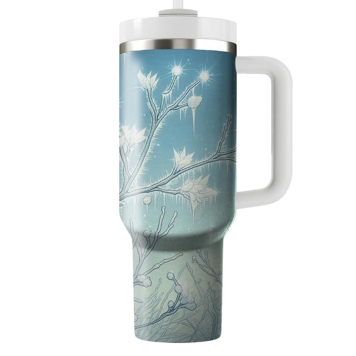 Winter Frosted Branches  Custom Tumblers