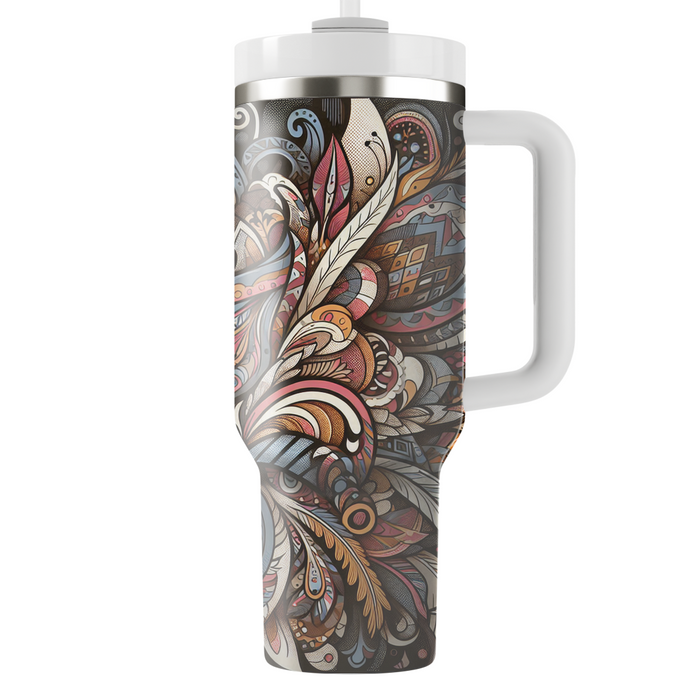 Funky Bohemian Patterns Travel Tumblers