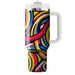 Bold Spiral Lines  Travel Tumblers