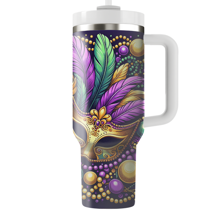 Bright Spirits - A Joyous Mardi Gras  Travel Tumblers