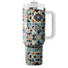 Vintage Mediterranean Mosaic  Tumbler Cups