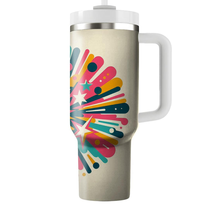 Vivid Starburst Splash  Tumbler Cups