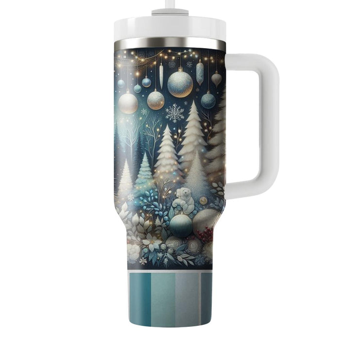 Winter Festive Forest  Tumblers With Lids