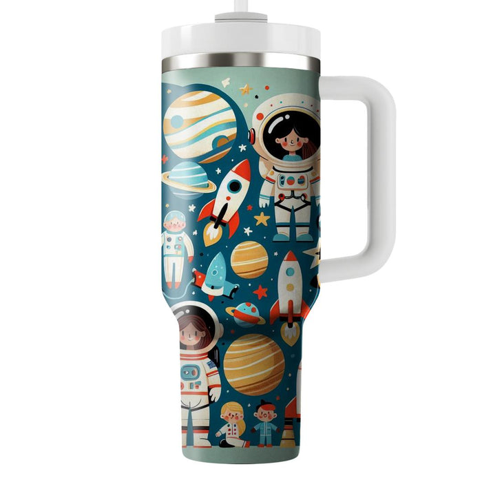 Whimsical Space Adventure  Custom Tumblers