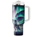 Aurora Borealis Wolf  Tumbler Cups