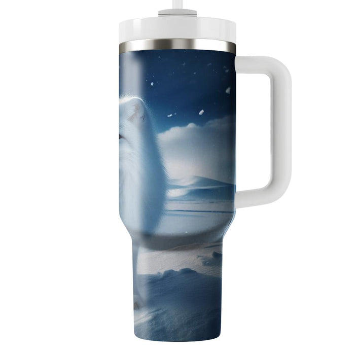 Frosted Arctic Fox  Decorative Tumblers