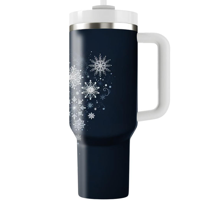 Winter Elegant Snowfall  Personalized Tumblers