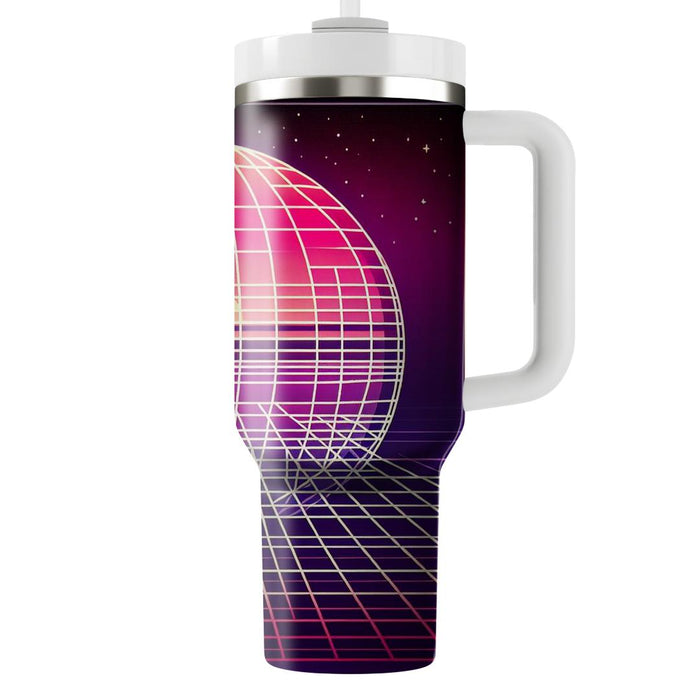 Retro Grid Dream  Tumblers With Lids