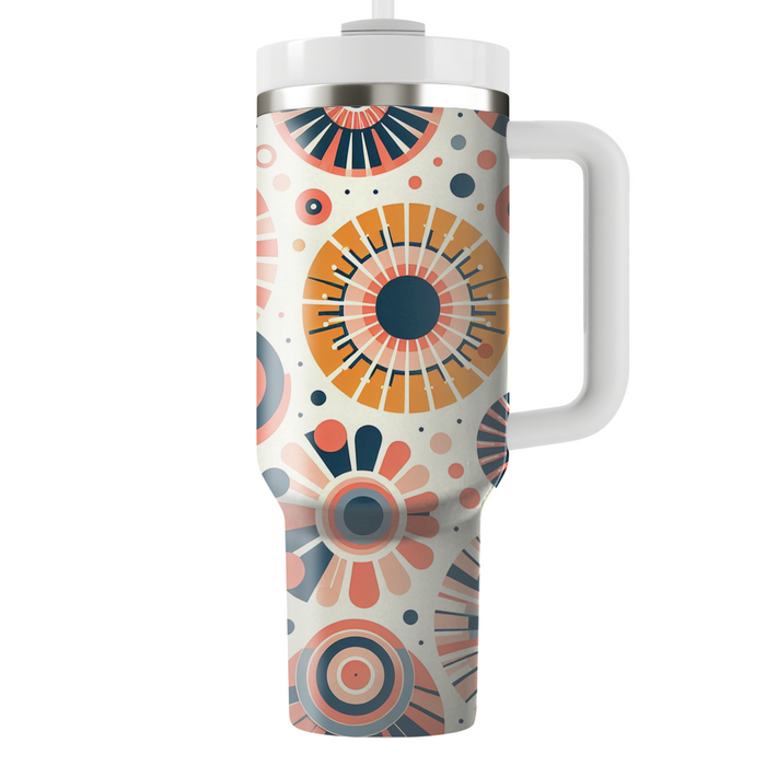 Contemporary Circle Burst Decorative Tumblers