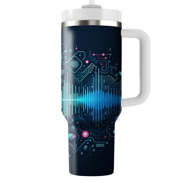 Techno Neon  Custom Tumblers