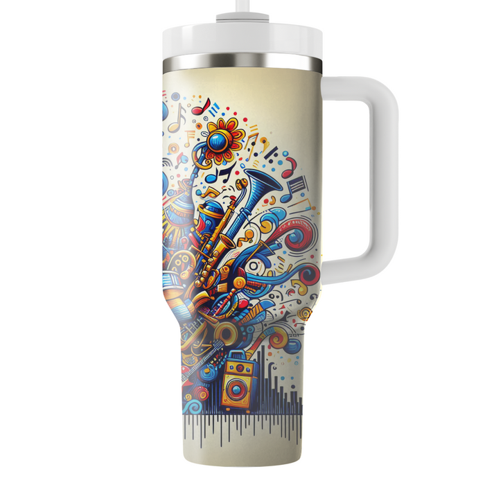 Vibrant Harmony - International Music Day  Custom Tumblers