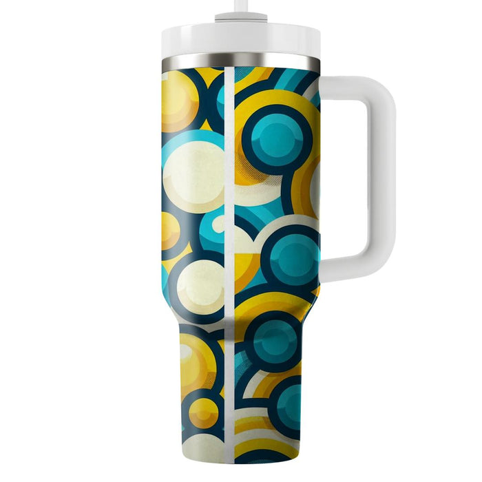 Bold Geometric Circle Pattern  Insulated Tumblers