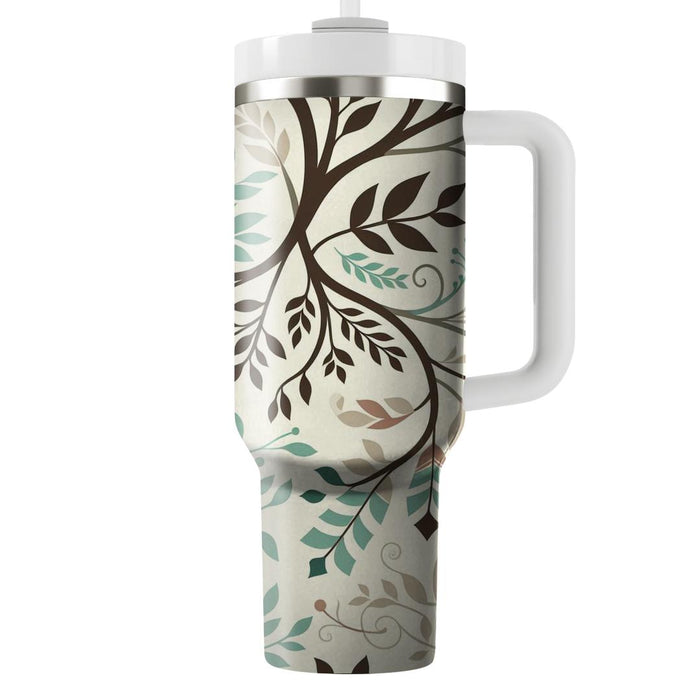 Whimsical Tree Branch Pattern  Custom Tumblers