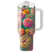 Floral Burst Of Joy  Custom Tumblers