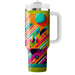 Geometric Vibrance  Personalized Tumblers