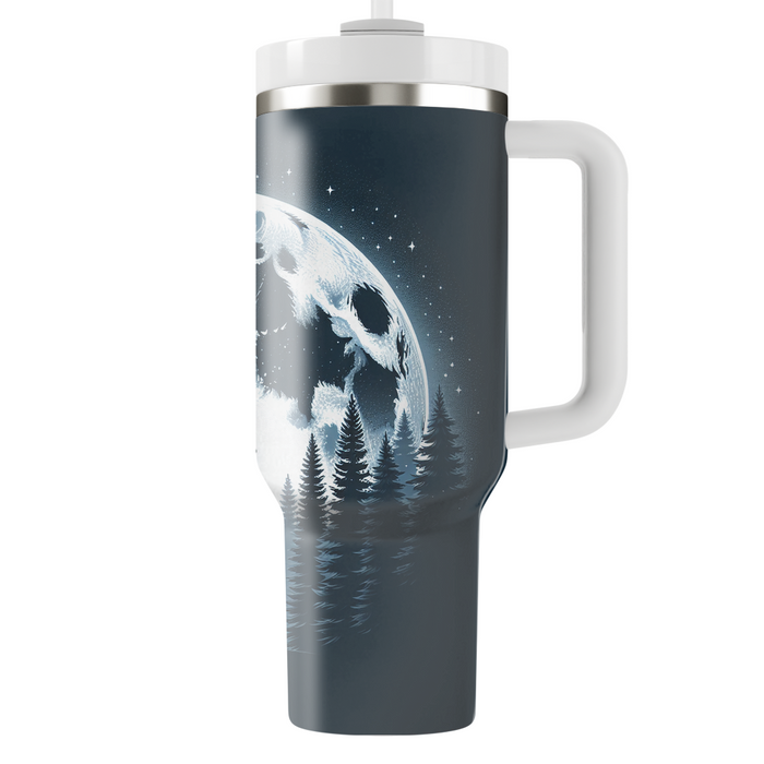 Majestic Wolf Howl  Tumblers With Lids