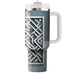 Geometric Lattice Pattern  Travel Tumblers