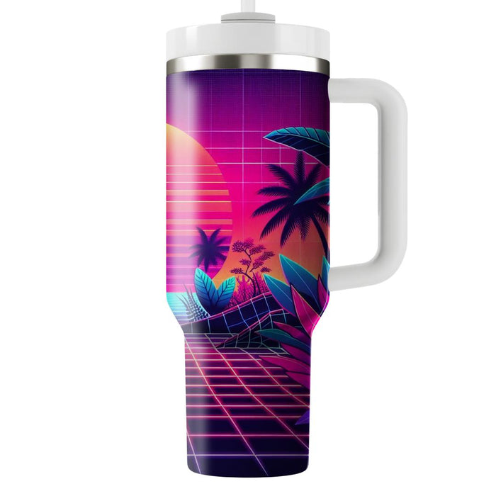 Synthwave Jungle  Unique Tumblers