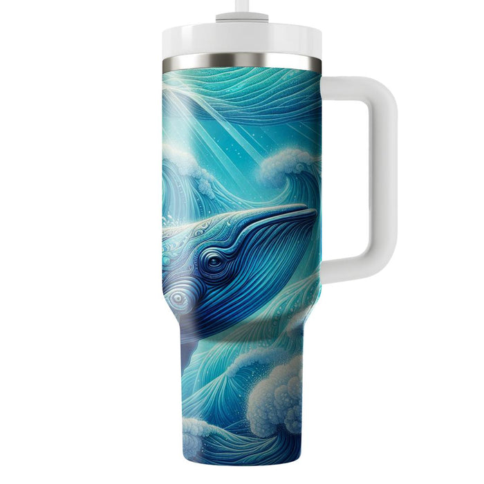 Whimsical Whale Watcher  Custom Tumblers