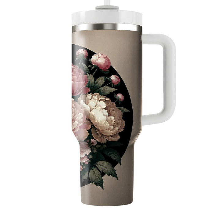 Vintage Peony Reverie  Tumbler Cups