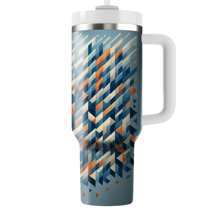 Abstract Triangle Cascade  Tumblers For Gifts