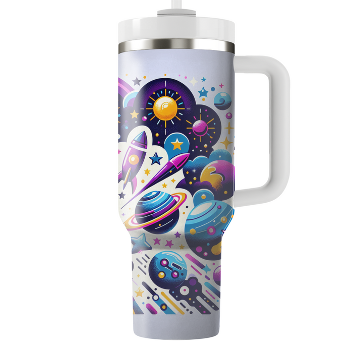 Vintage Space Odyssey Travel Tumblers